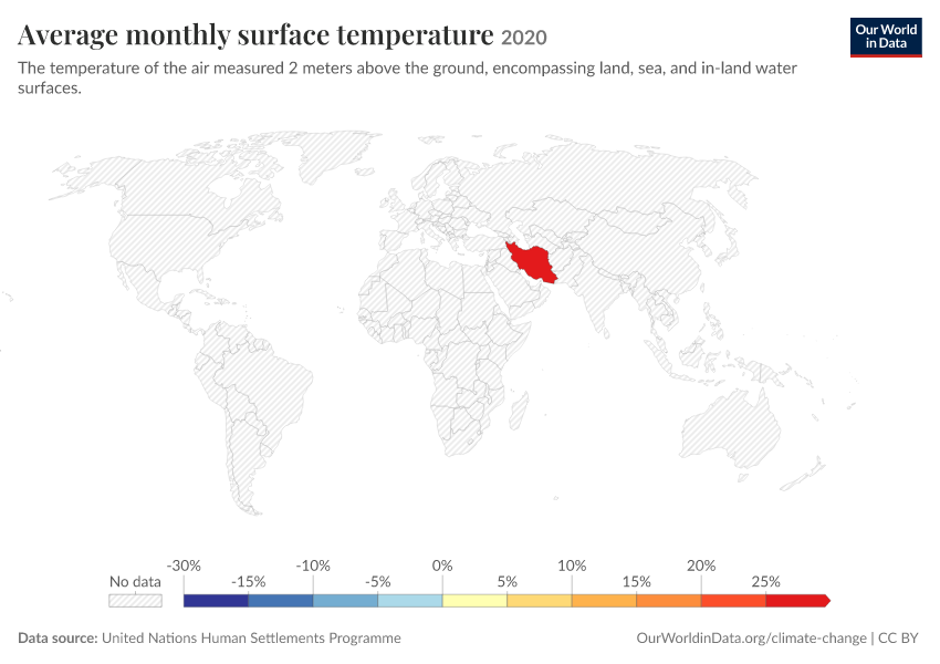 A thumbnail of the "Average monthly surface temperature" chart
