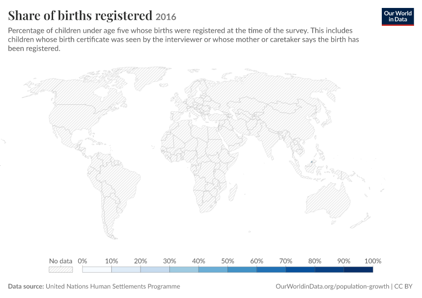 A thumbnail of the "Share of births registered" chart