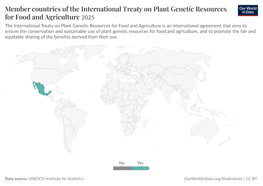 A thumbnail of the "Member countries of the International Treaty on Plant Genetic Resources for Food and Agriculture" chart