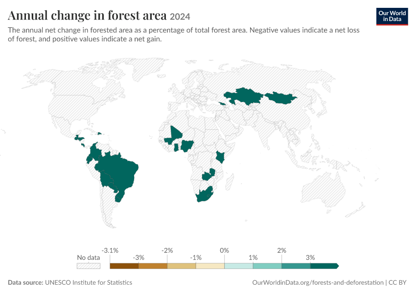 A thumbnail of the "Annual change in forest area" chart