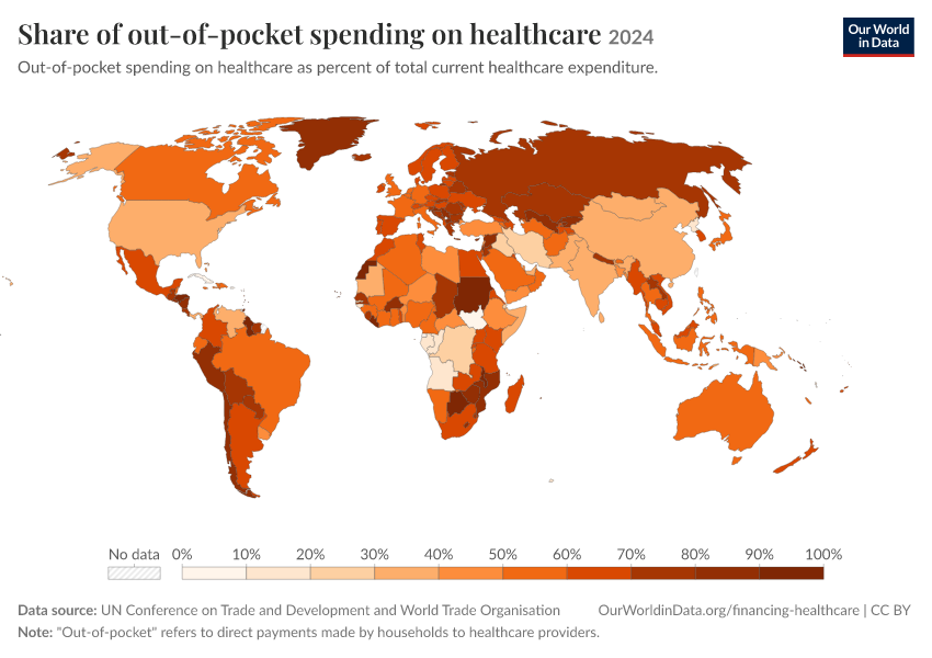 A thumbnail of the "Share of out-of-pocket spending on healthcare" chart