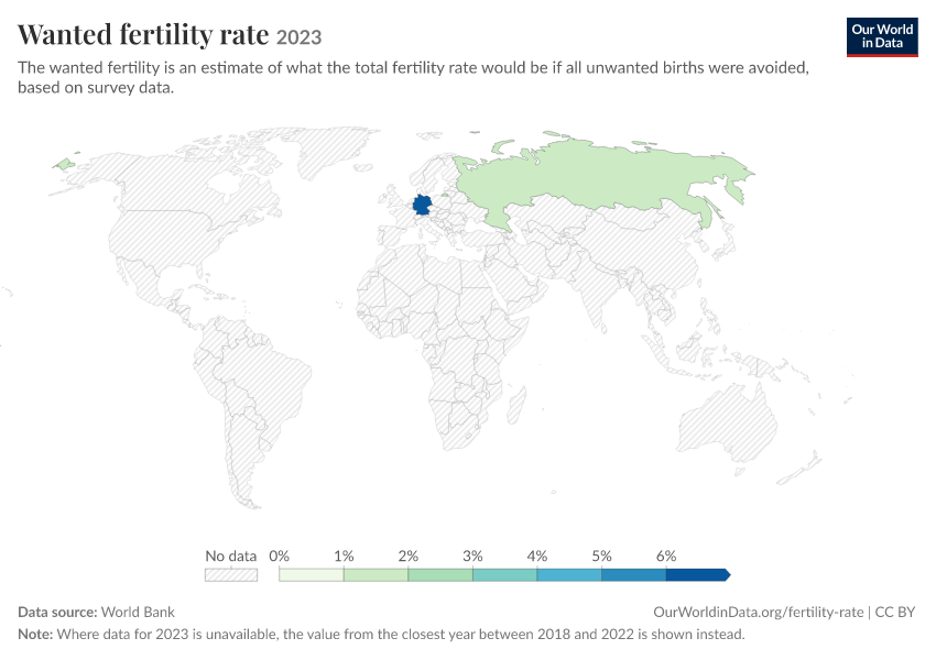 A thumbnail of the "Wanted fertility rate" chart